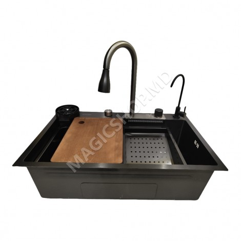 Раковина Backer Optima 750-46070 Nano Black PVD